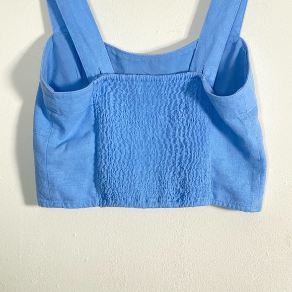 Abercrombie & Fitch Blue Two Piece Matching  Crop Top + Wide Leg Pants Medium - Picture 7 of 15